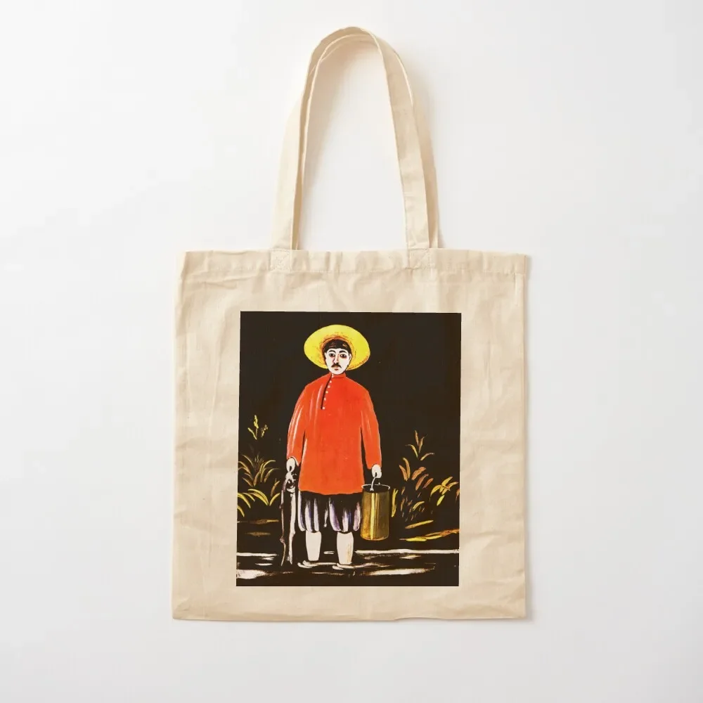 

Fisherman in a Red Shirt, Niko Pirosmani, 1908, Reproduction, Naive Art Tote Bag sacs de shopping bags woman 2025 Tote Bag