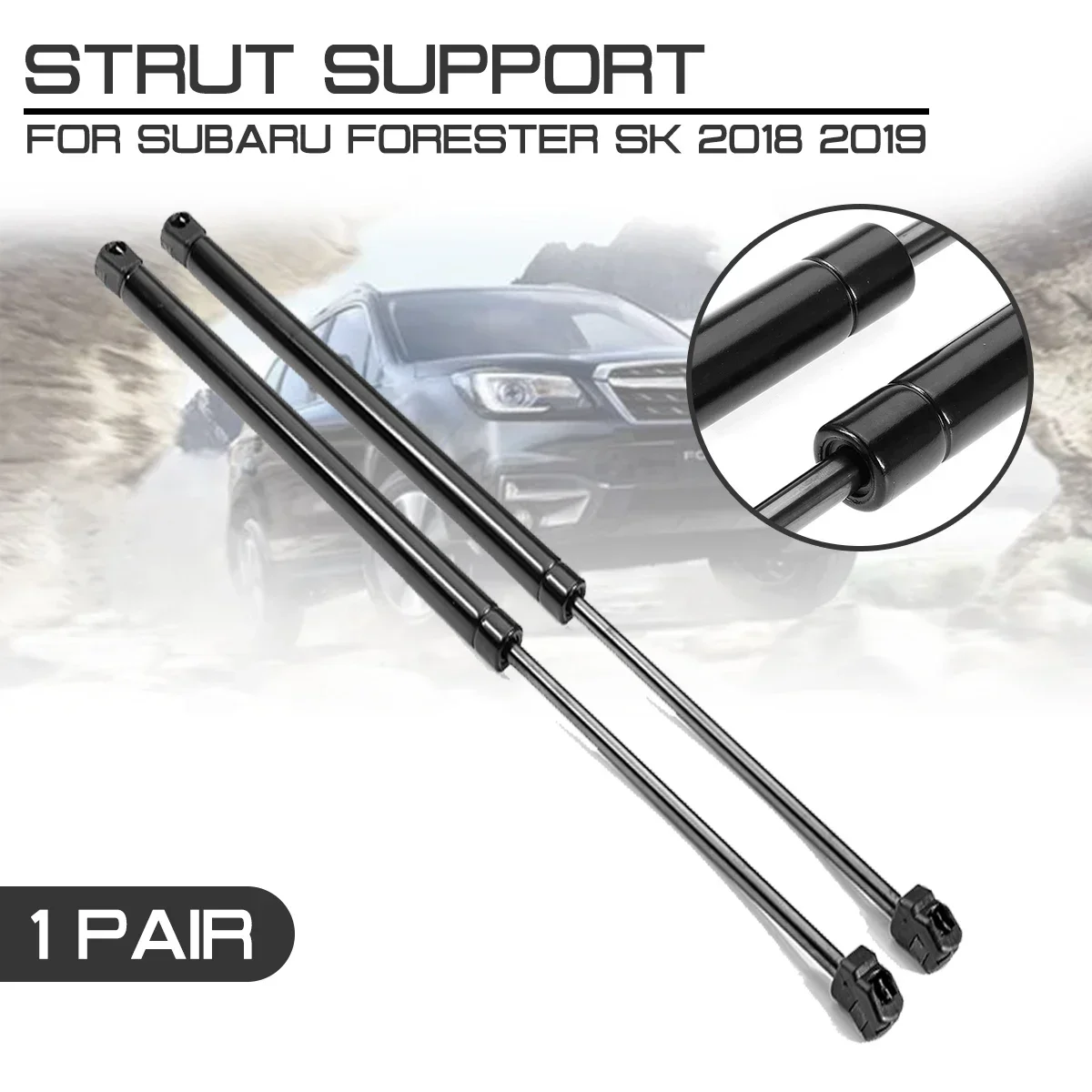 Car Refit Bonnet Hood Gas Shock Lift Strut Bars Support Rod For Subaru Forester SK 2018 2019