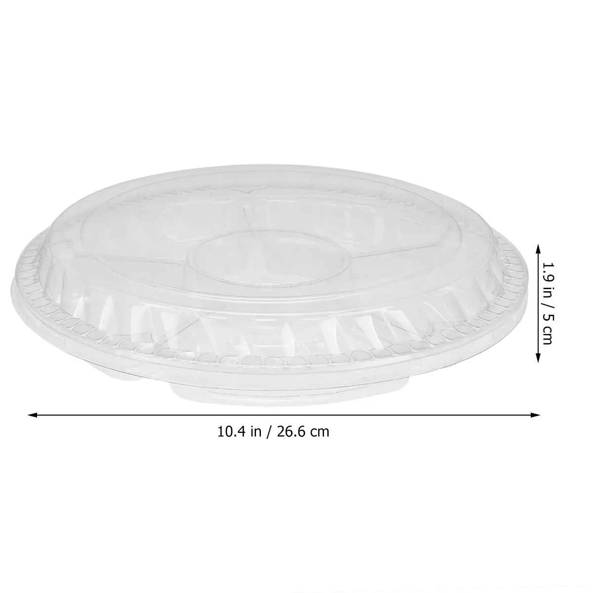 5 قطعة صندوق مقسم الفاكهة 6-شبكة حاوية بلاستيكية شفافة مانعة للتسرب لتخزين سلطة الوجبات الجاهزة حاويات يمكن التخلص منها آمنة للطعام #5