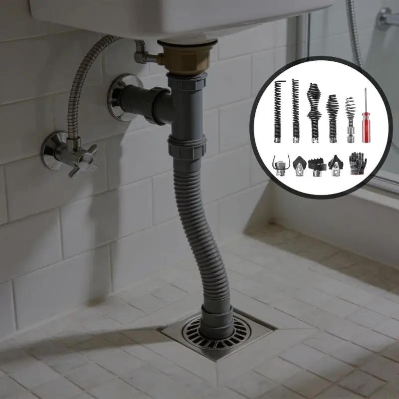 Simple 16mm Pipe Cleaning Tool Set Highlighting Gloves And Standard Link For Hassle Complimentary Action Everywhere