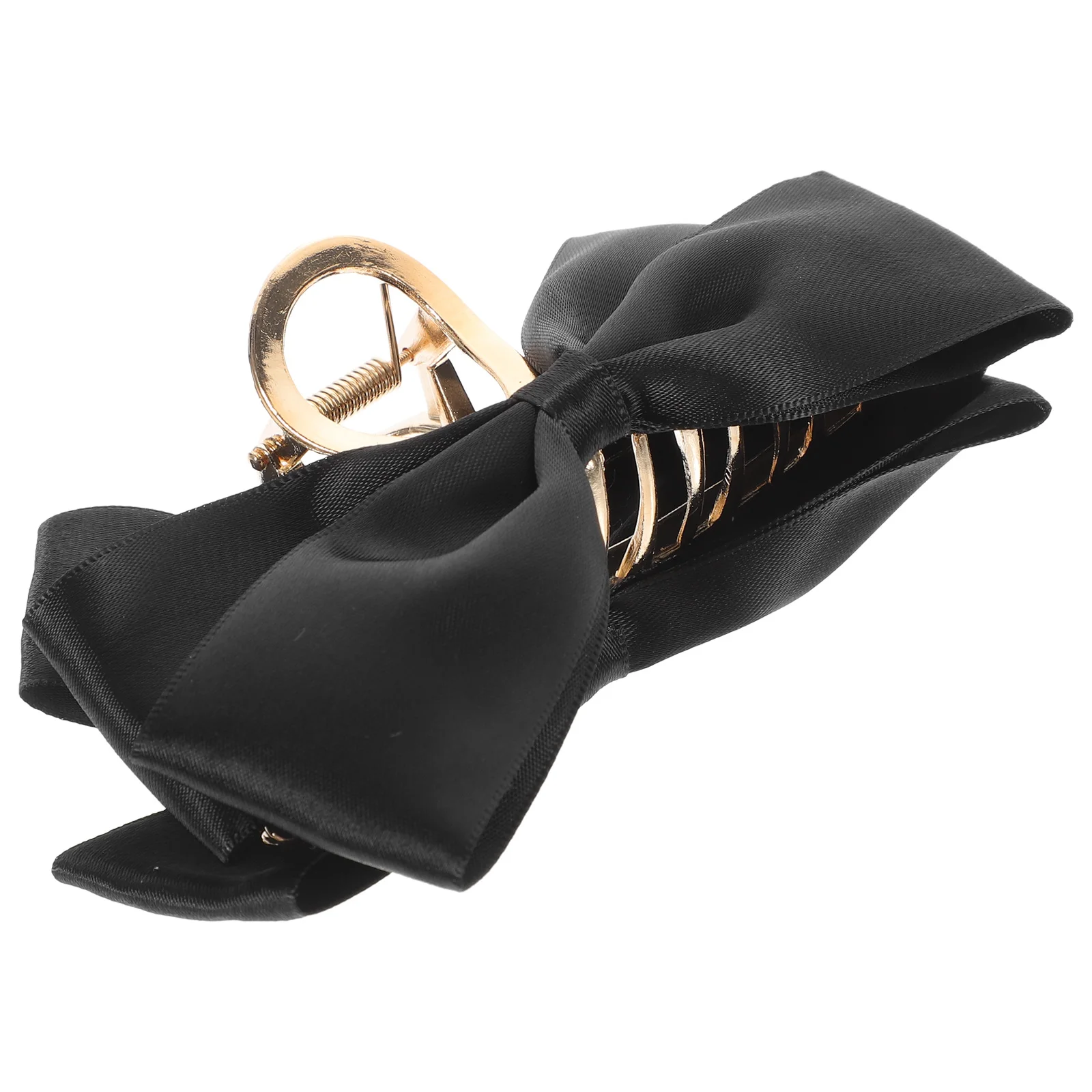 

Large Hair Claw Clips Black Satin Bow Hairpin Accessories for Women Thin Thick Hair Bun Styles Easy Styling Durable Comfortable