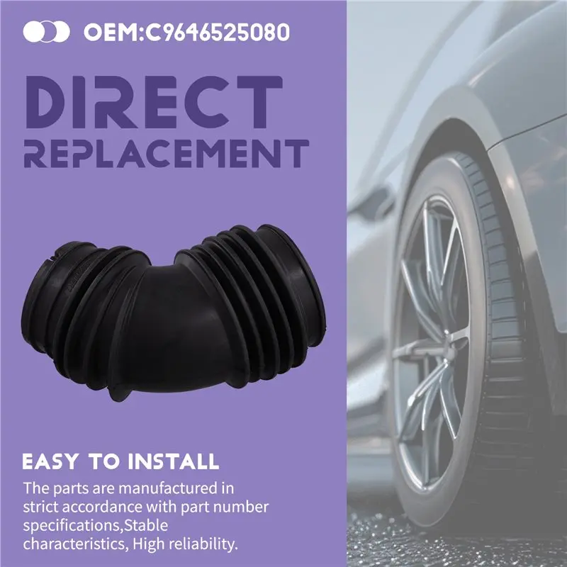NEW HOT In Stock-For Citroen Elysee For Citroen Fukang Car Air Filter Intake Hose Elbow Connection Pipe- Part Number 9646525080