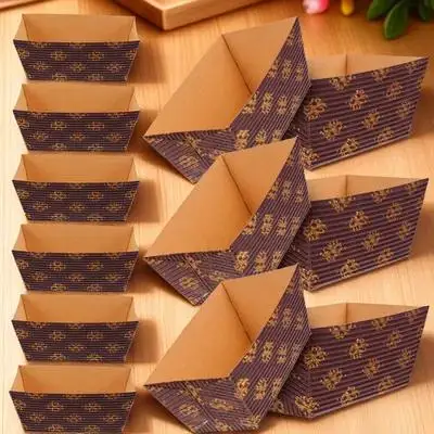 

25pcs Paper Loaf Pans Set Disposable Baking Molds Heat-Resistant For Cake Desserts Appetizers Salads Indoor Outdoor Events