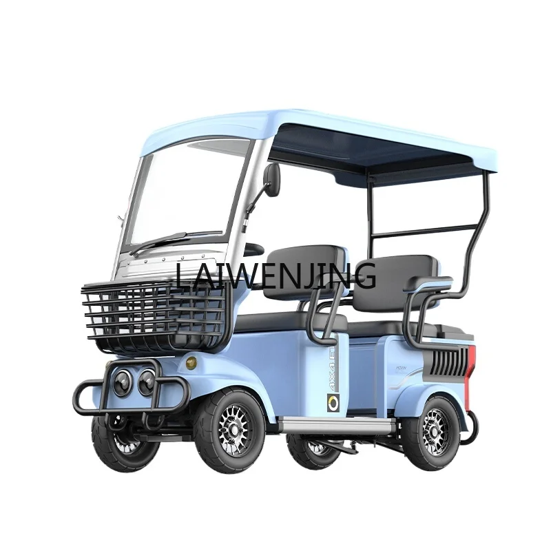 HLZ four-wheel electric vehicle for the elderly adult passenger and cargo battery car