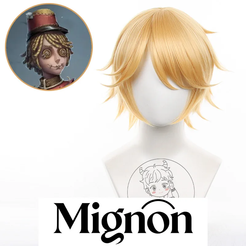 

Identity V Postman cosplay wig flipped up short hair simulation scalp Halloween gift