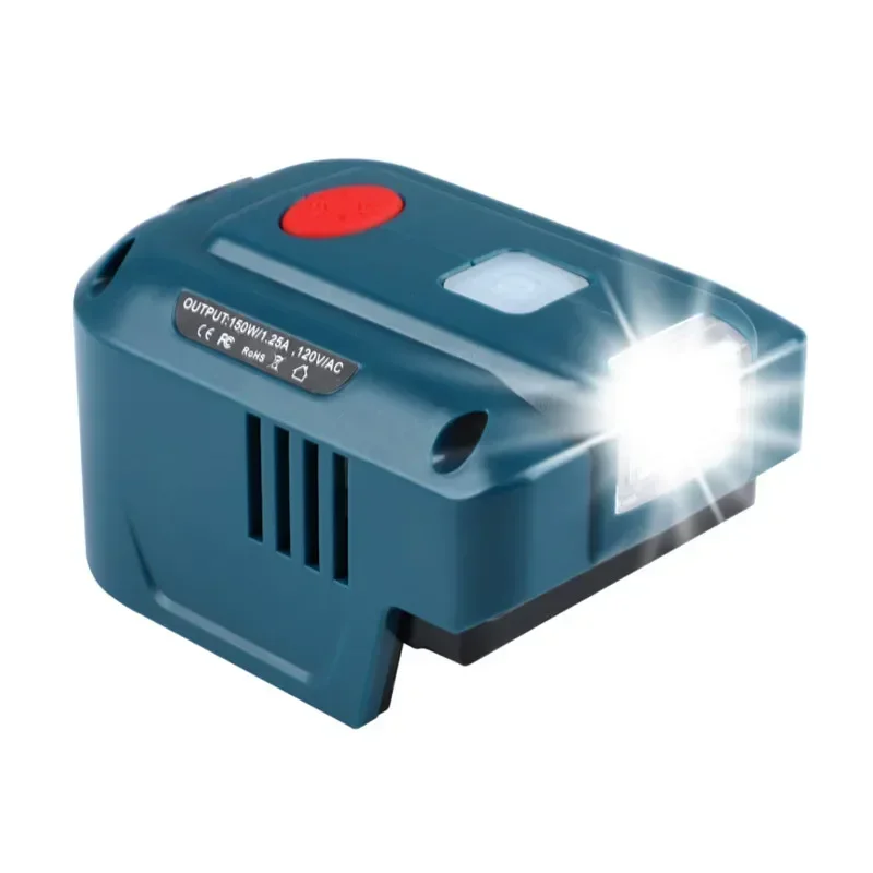 

For Makita BL1830 BL1860 Power Source EU/US Plug for Makita 18V Li-ion Battery Inverter Generator USB Adapter with LED Light