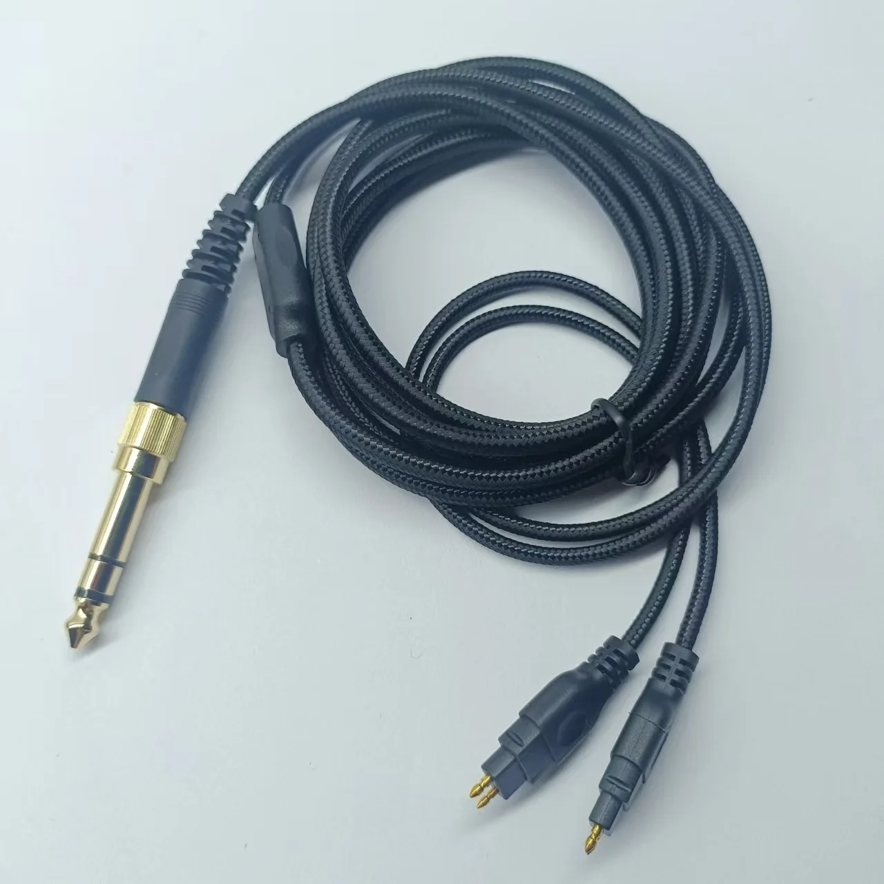 Audiokabel für Sennheiser HD580 HD600 HD650 HD660S HD6XX Headset Gaming-Headset-Kabel 3,5mm + 6,35mm Stecker Geflochtenes Kopfhörerkabel – Detail 2