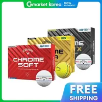 Callaway | ลูกกอล์ฟ Chrome Soft 3 ชั้น / 4 ชั้น 12 ลูก