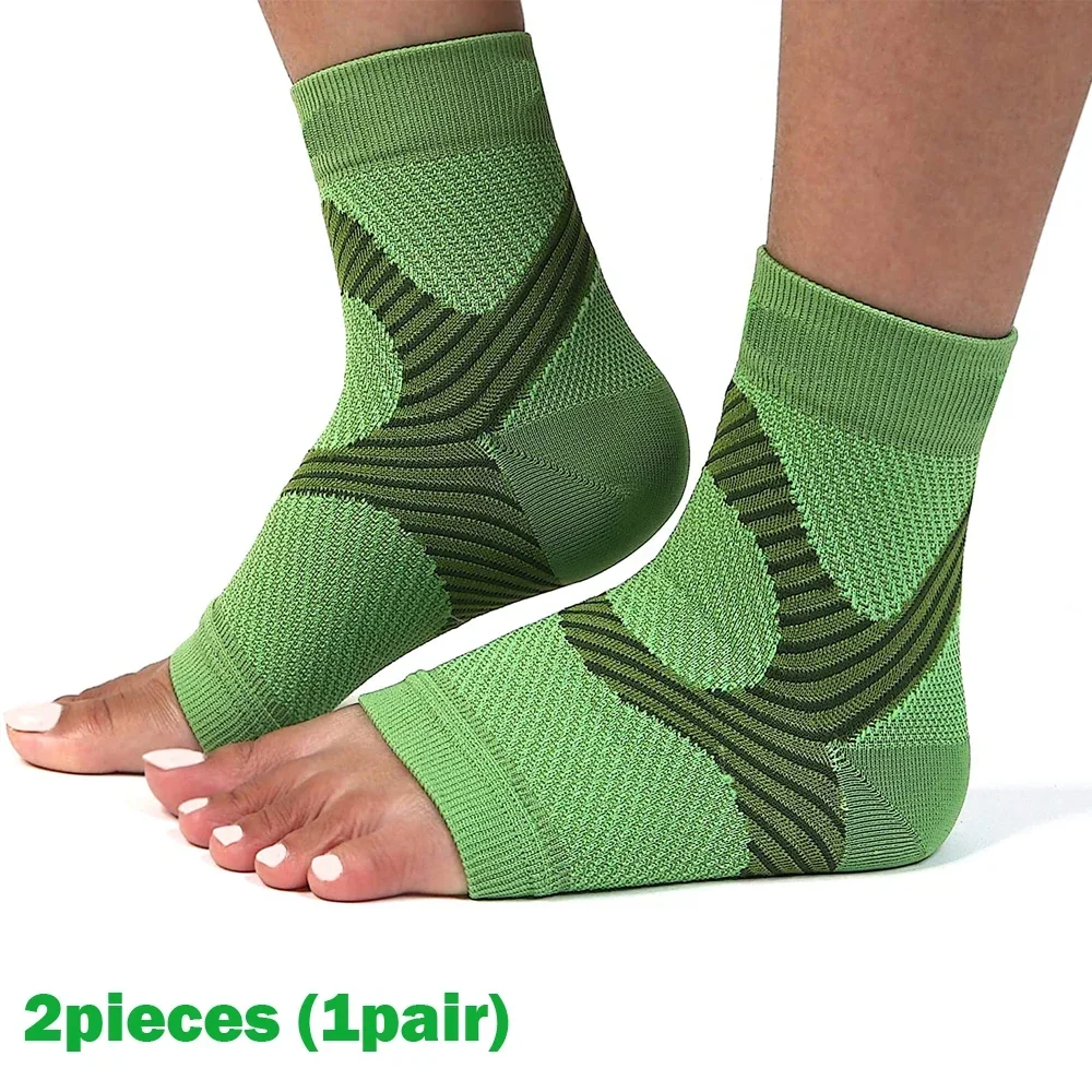 1 Paar Plantarfasziitis-Schiene, Nachtkompressionssocke, Fersenstützen für Fersenschmerzen, Plantarfasziitis-Stütze, Fußstützen