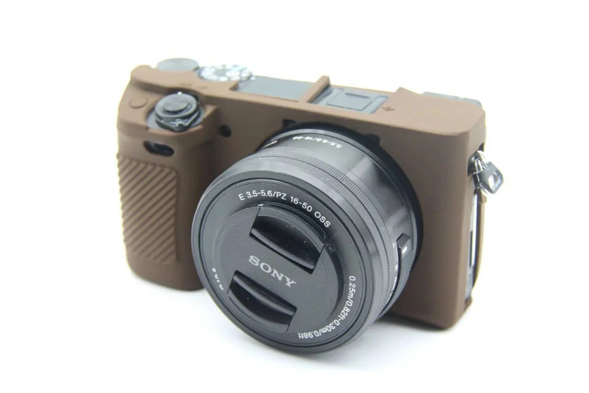 Rubber Silicon Sleeve Armor Skin Case Body Cover Protector for Sony Alpha 6300 ILCE-6300 A6300 A6400 A6100 Protective Soft Bag