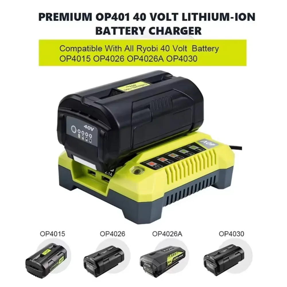 

40V 10Ah High Capacity Li-ion Battery for Ryobi OP4040 OP4026 OP40501 OP40401 OP4030 OP4050 OP4060A OP40201