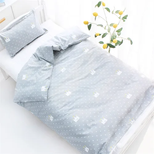 아기 침구 세트, 어린이 이불 커버, 충전물 없음, 만화 아기 간이 침대 이불 커버, 150x120cm 통기성, 1pc 