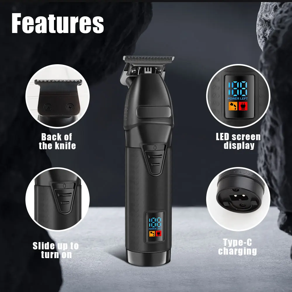 Catega wiederaufladbarer Haarschneider, kabelloser Bart-Haarschneider für Männer, leistungsstarke elektrische Haarschneidemaschine, verstellbarer Haarschnitt