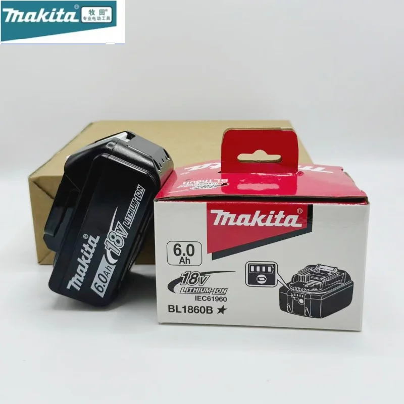 

Original100% Makita 18V 6Ah Li-Ion Battery BL1830B BL1840B BL1850B BL1860B High Capacity Reliable for Professional Power Tools