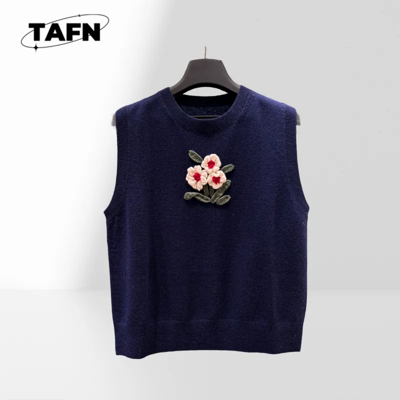 

Стильный вязаный кашемировый свитер для женщин, идеально подходит для любого повседневного зимнего вида, женская хлопковая блузка без рукавов, летний стиль AJ0914