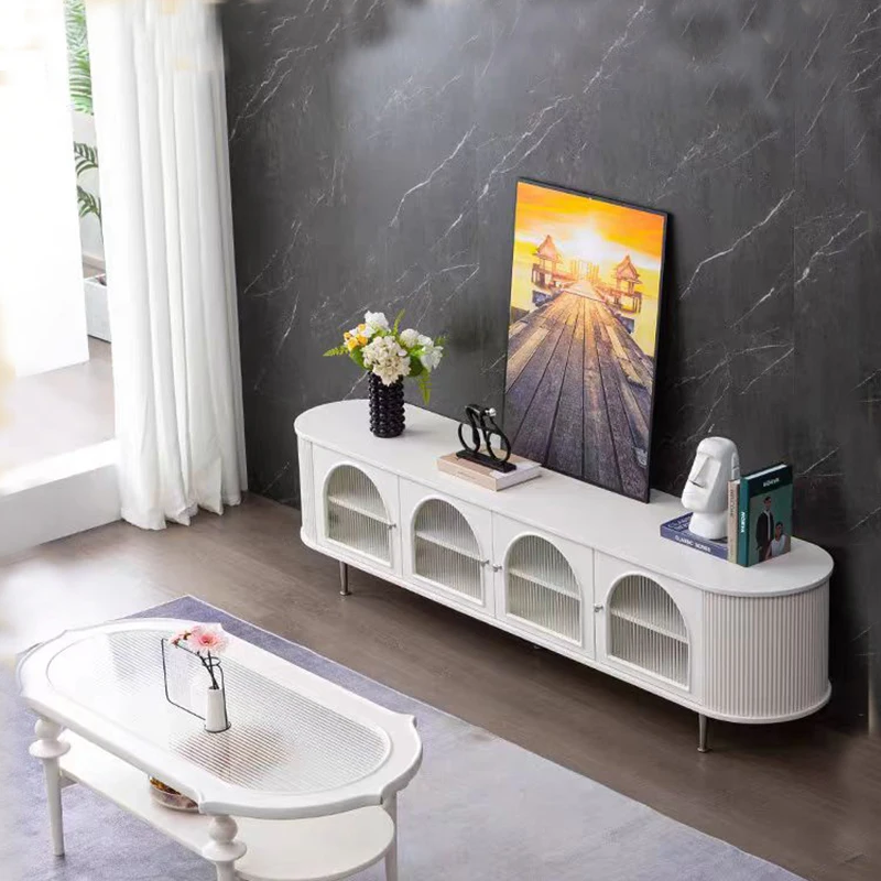 White Display Tv Stands Entertainment Movies Wood Speaker Designer Drawers Tv Table Movies Muebles Para Tv Replica Furniture