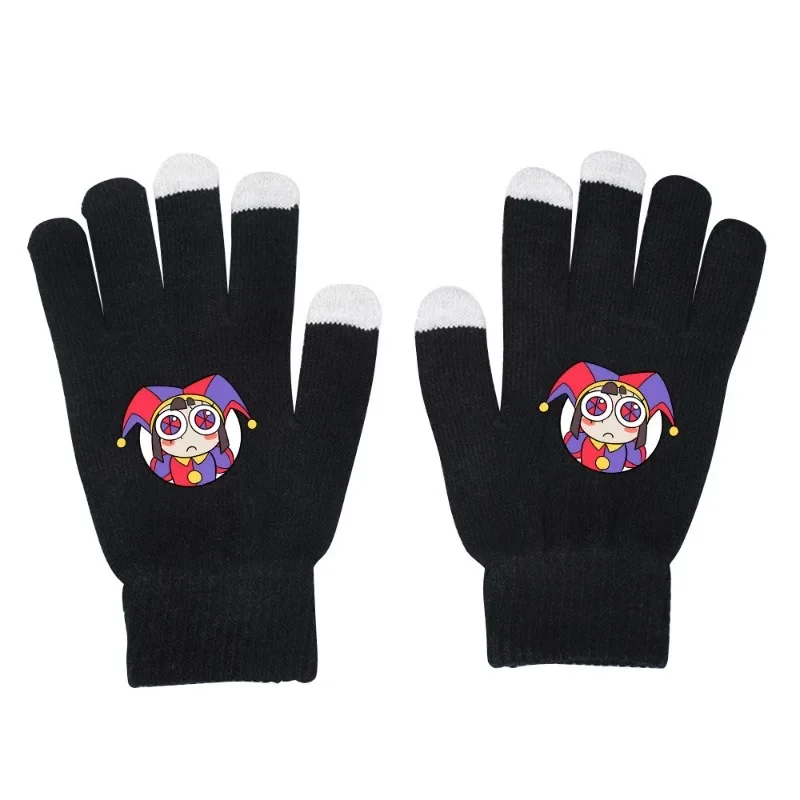 مذهلة قفازات السيرك الرقمية أنيمي الدافئة شاشة تعمل باللمس القفازات لطيف الكرتون غرزة قفازات متماسكة لعب بنين بنات تأثيري قفازات #6