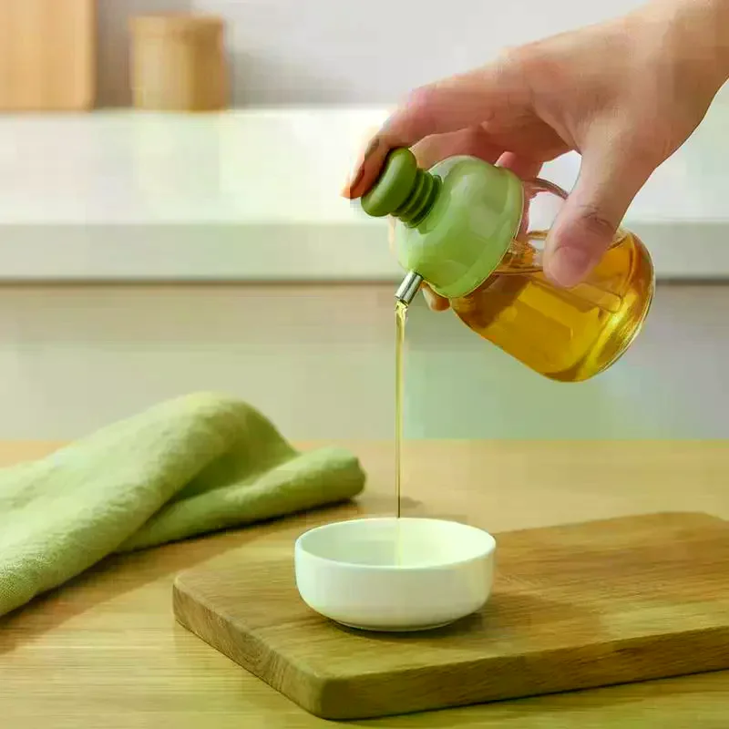 Kitchen Baking Torch - Glass Oil Dispenser Press Type Quantitative