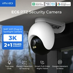 IMILAB EC6 3K/4K Outdoor Smart WiFi Camera for Home Security 24/7 Recording 360° PTZ Auto-Tracking AI Surveillance Cam MiHome