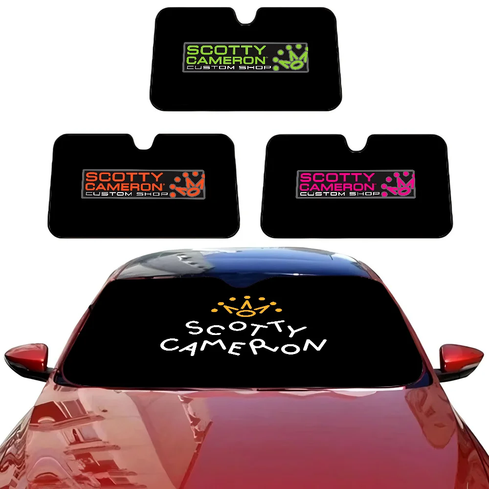 

S-Scotty C-Cameron Sign Anmie Car Windshield Sunshade Cover Foldable Automotive Sun Shade Visor Window Uv Reflector Cars Cool