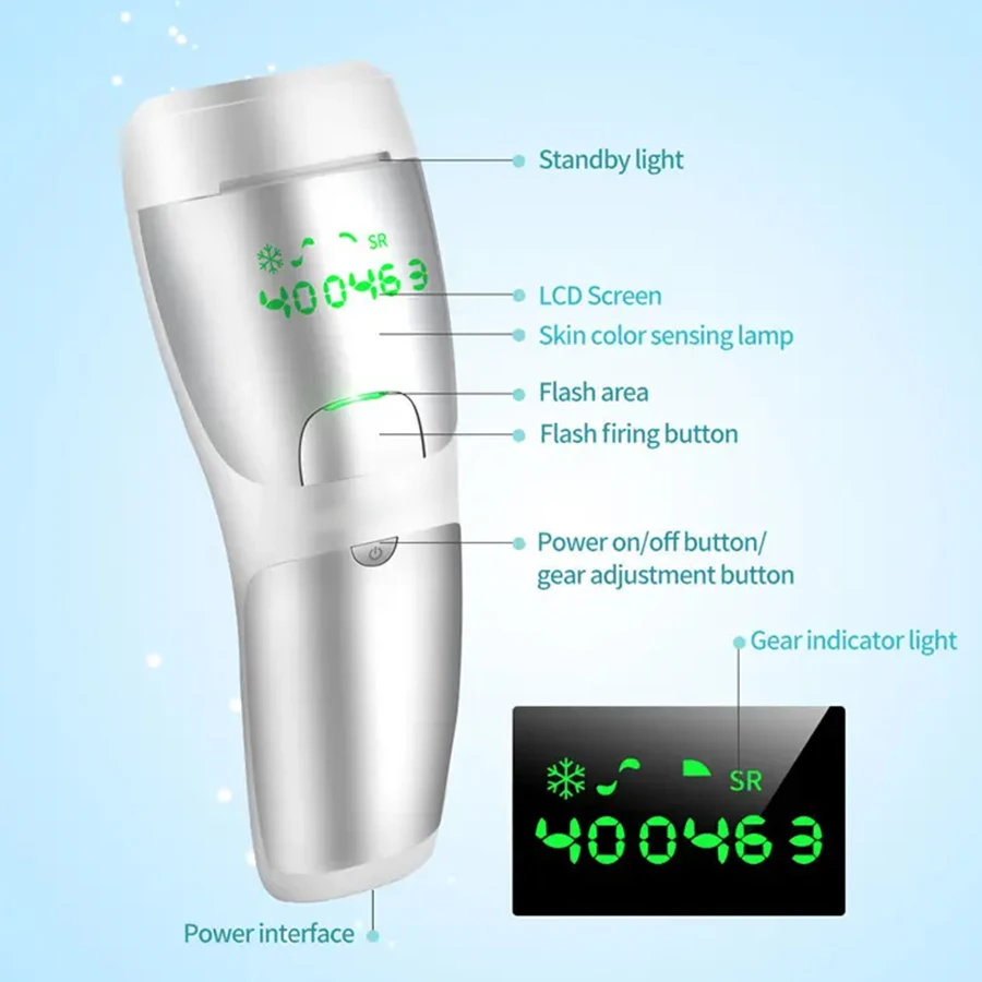 

At-Home IPL h air rem овальный Перманентный 400000 Эпилятор со льдом для лица, ног, рук, лечение всего тела для женщин и мужчин