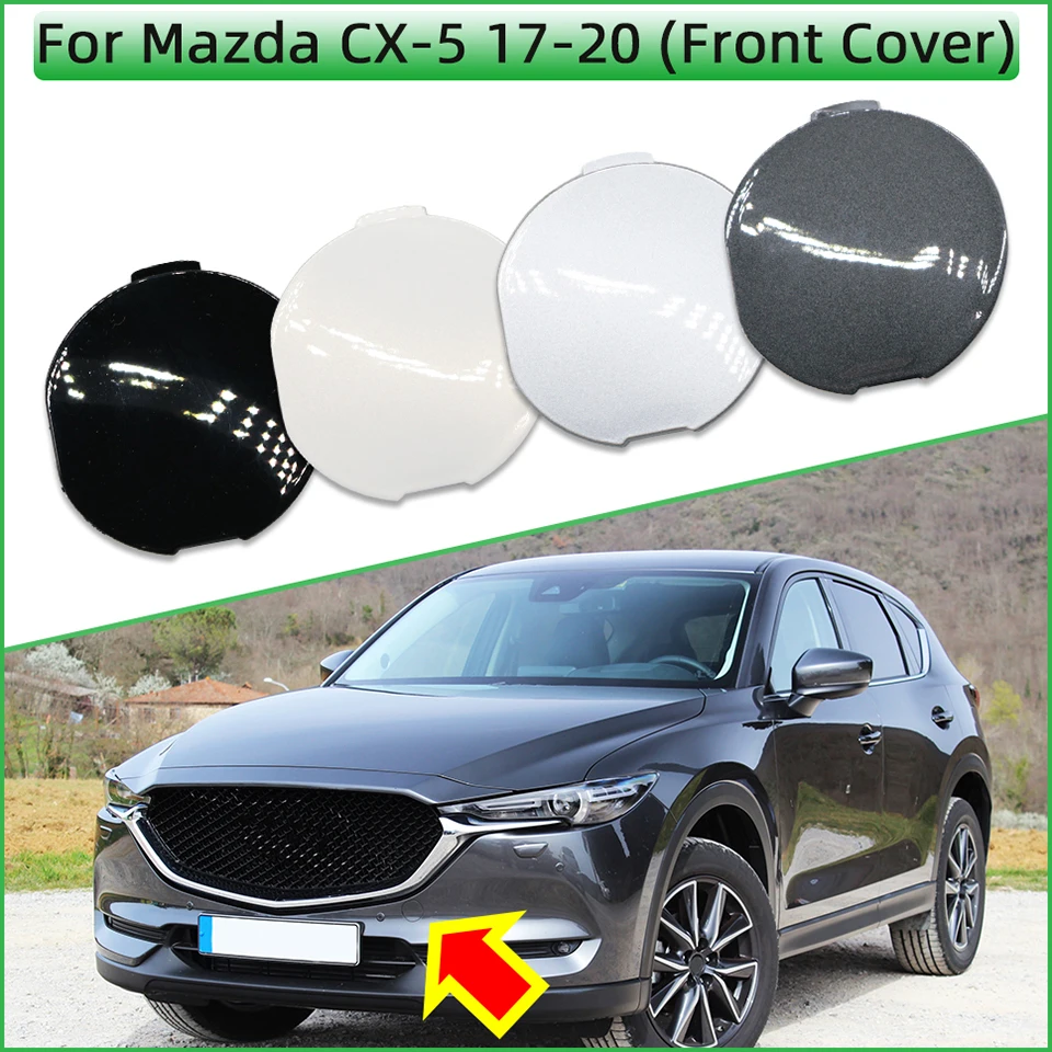 Front Bumper Towing Hook Cover Cap For Mazda CX5 CX-5 KE 2017 2018 2019 2020 Trailer Hauling Eye Towing Hook Lid Shell Garnish