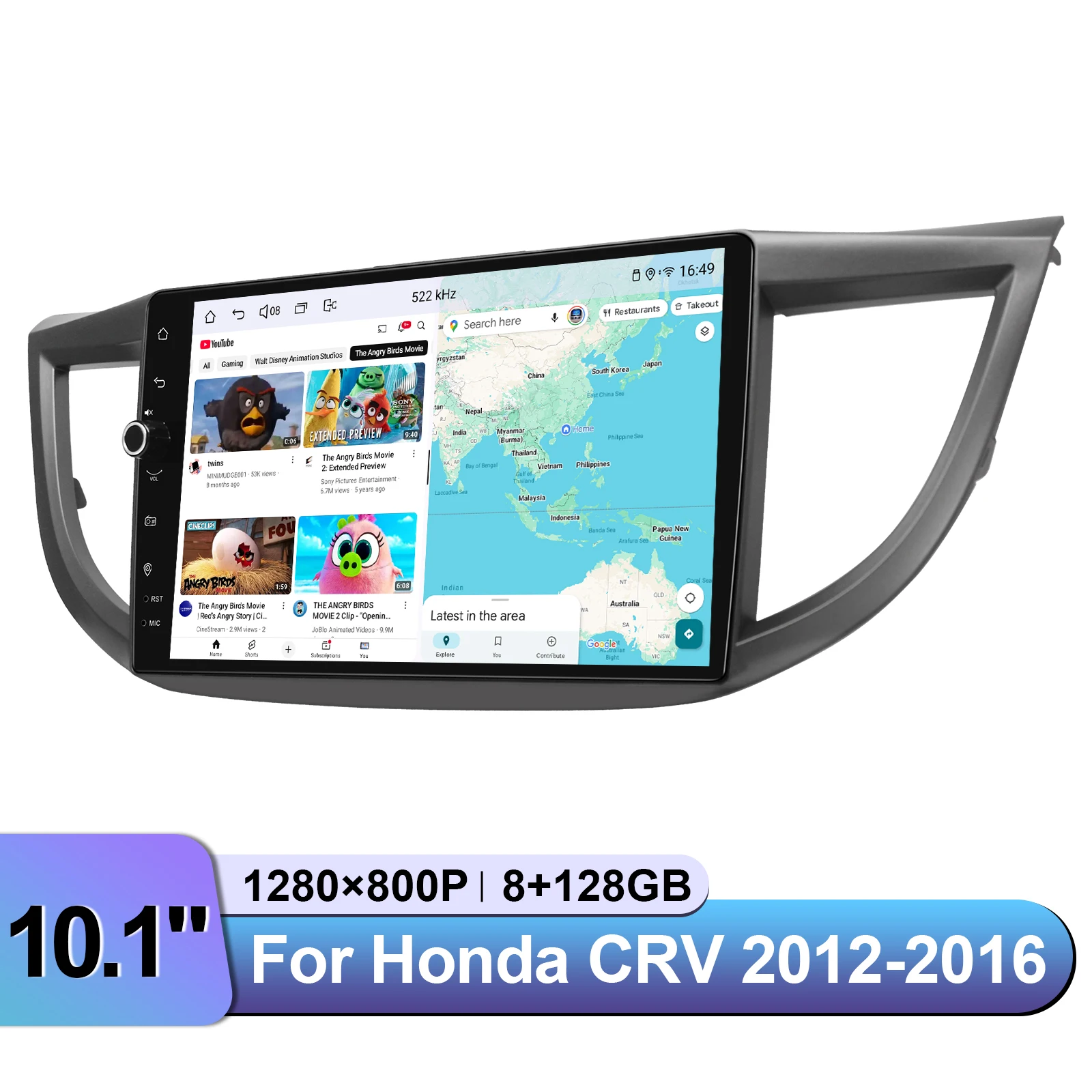 JOYING Newest Auto Android Plug And Play Car Radio Stereo 10.1”Car Video Player For Honda CRV 2012-2016 Support Factory Camera