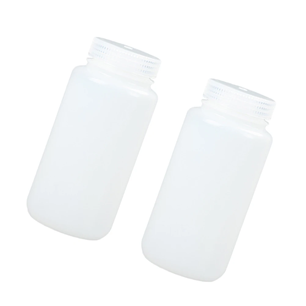 2Pcs HDPE Plastic Bottles Water Holder Leak Proof Laboratory Use Easy Refill Perfume Container Bottle Clean