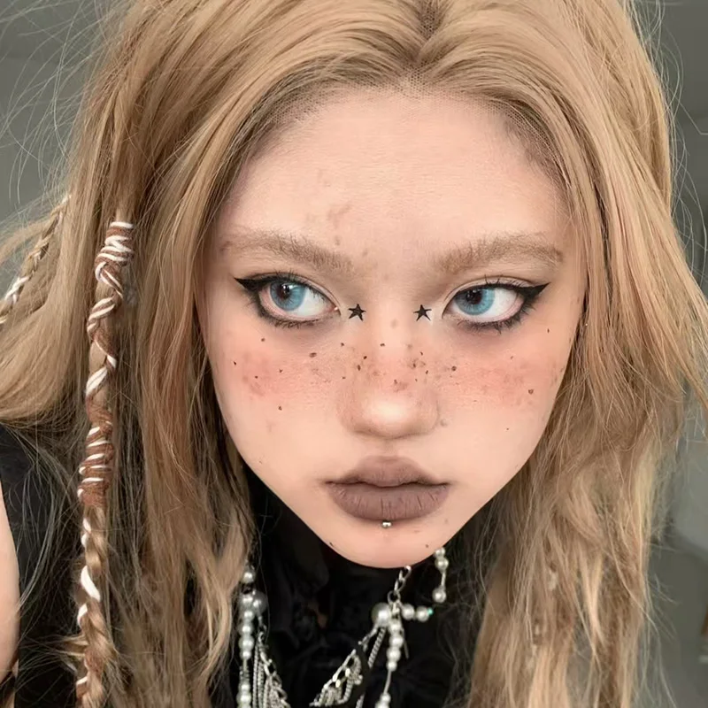 HYNTOOR – stylo pour taches de rousseur, liquide imperméable, marron, noir, naturel, réaliste, faux points, embellissement, maquillage gothique pour le contour du visage