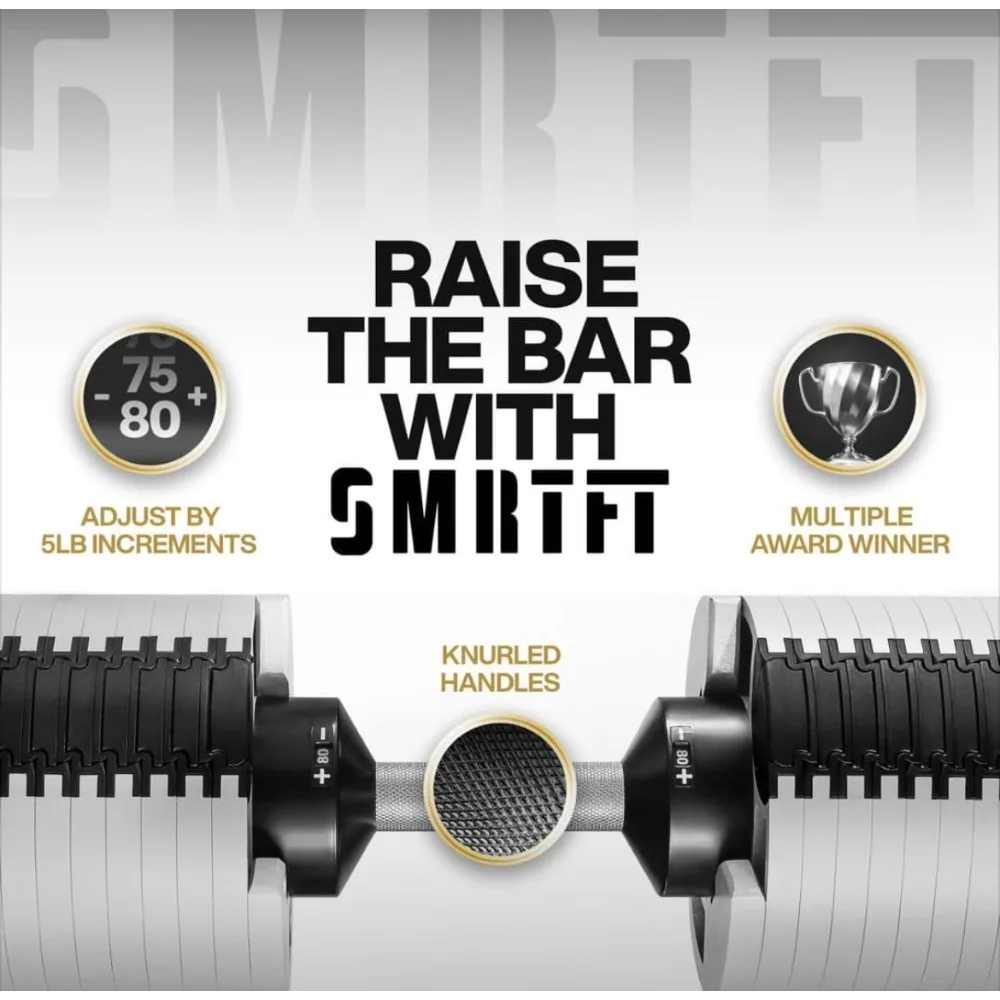 Adjustable Dumbbells The Original All-in-One NUOBELL Adjustable Dumbbell Set Feel Real Like Traditional Dumbbells Highly Durable