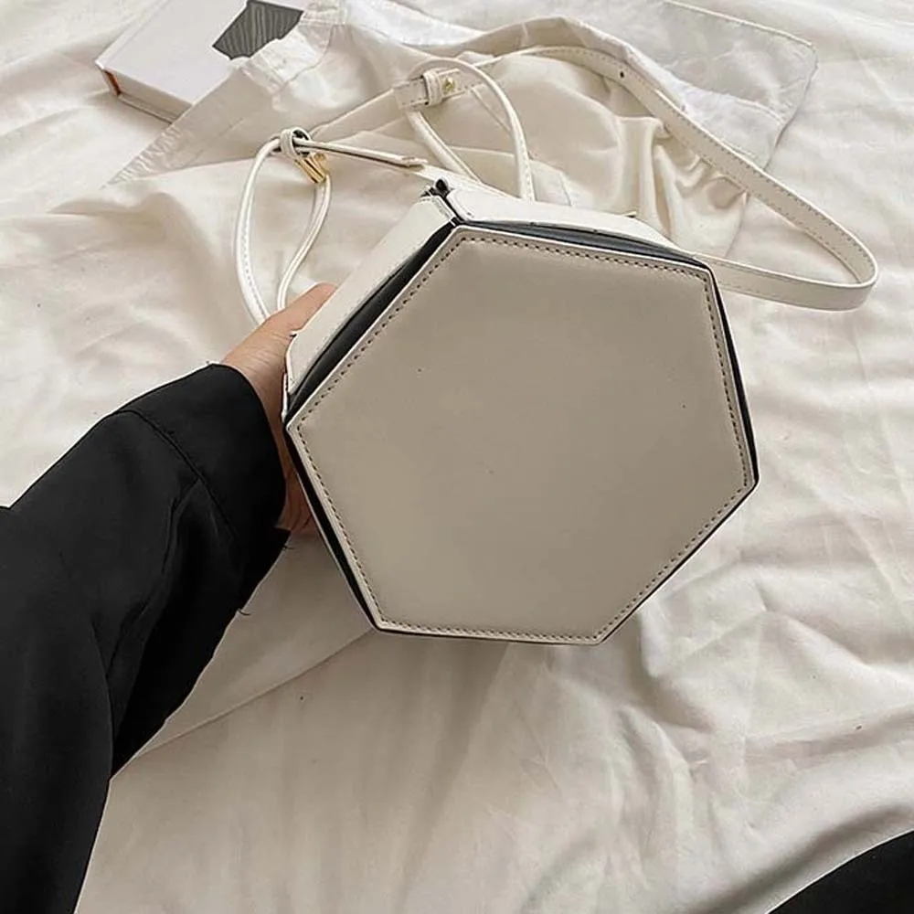 

Универсальная женская складная сумка-мессенджер, однотонная, с контрастными вставками, складная сумка-ведро, водоотталкивающая, из кожи