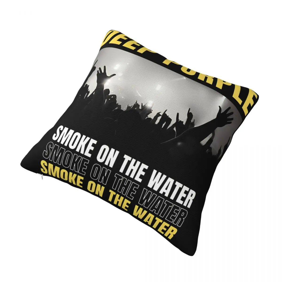 Smoke On The Water Deep Purple Rock Band Pillowcases Merch Printed Cushion Cover Pillow Covers Home Decorations Square