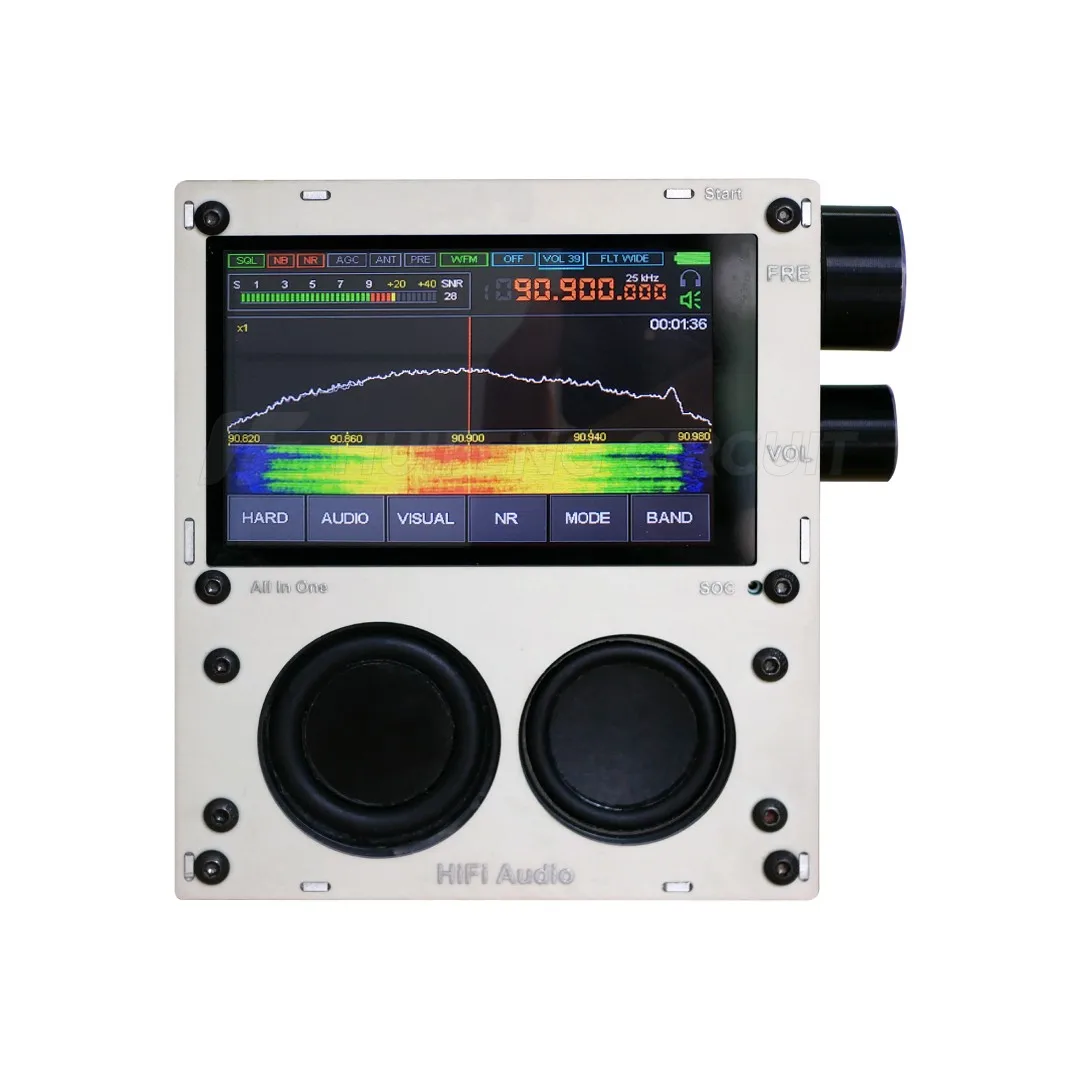 Imagem -02 - Código Oficial 50khz2ghz Malaquite Sdr Rádio Malahiteam Dsp Sdr Receptor Mais Alto-falante Mais Bateria Mais Caixa de Metal 110d