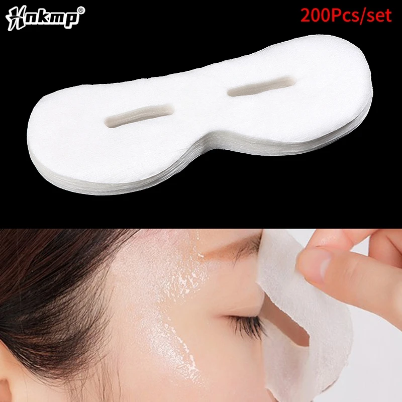 

200Pcs Disposable Eye Mask Diy Natural Cotton Eye Paper Women Essential Product Ultrathin Silk Eye Paper Mask