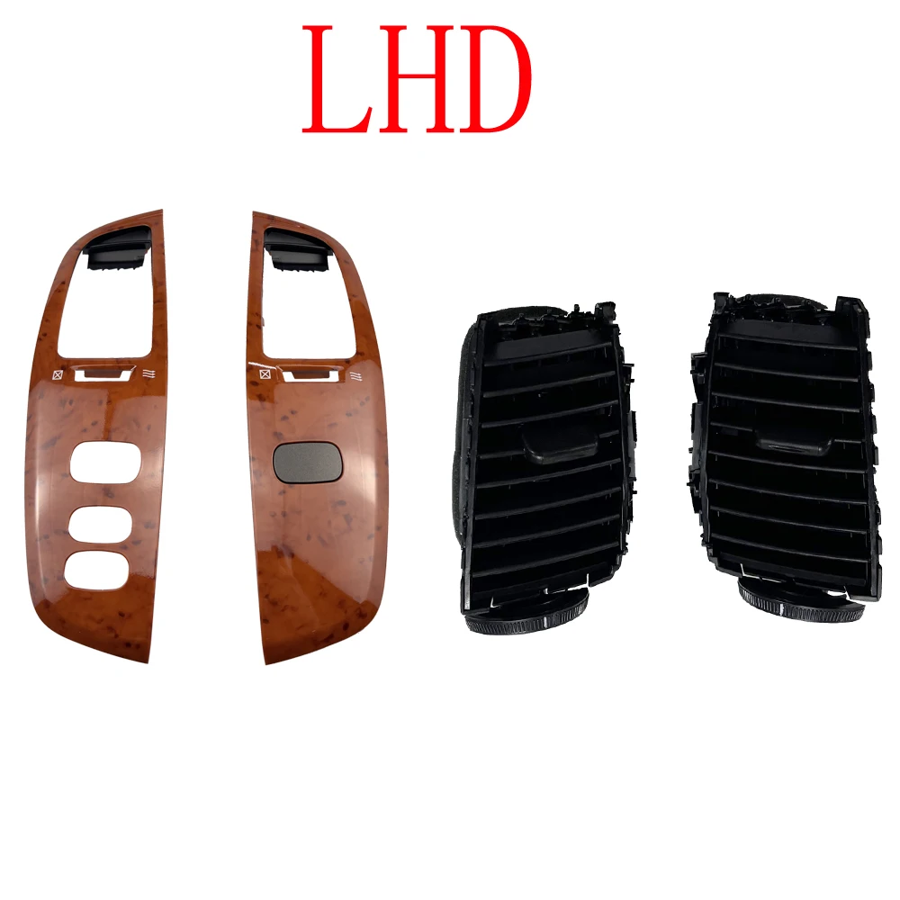 1 Pair Car Air Vent Outlet Dashboard Air Fresh Window Panel for Toyota Land Cruiser 100 LC100 FJ100 Ujz100 2003-2007 LHD RHD view 3