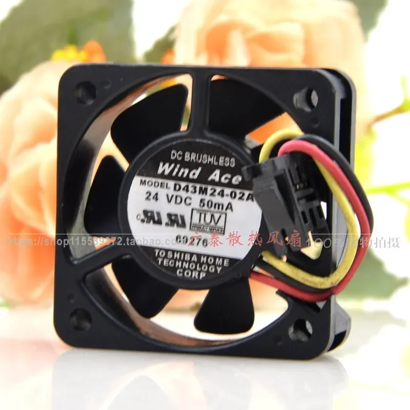 for Wind Ace Yaskawa Inverter G7 F7 Dedicated Fan 24V 50mA D43M24-02A 01A 4015 Cooling Blower Replacement Part
