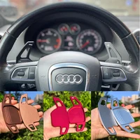 2 uds paletas de volante extensiones de cambios para Audi A4 B8 A3 8P S3 A5 A6 S6 C6 Q5 A8 R8 TTS MK2 8J Avant DSG estilo de coche