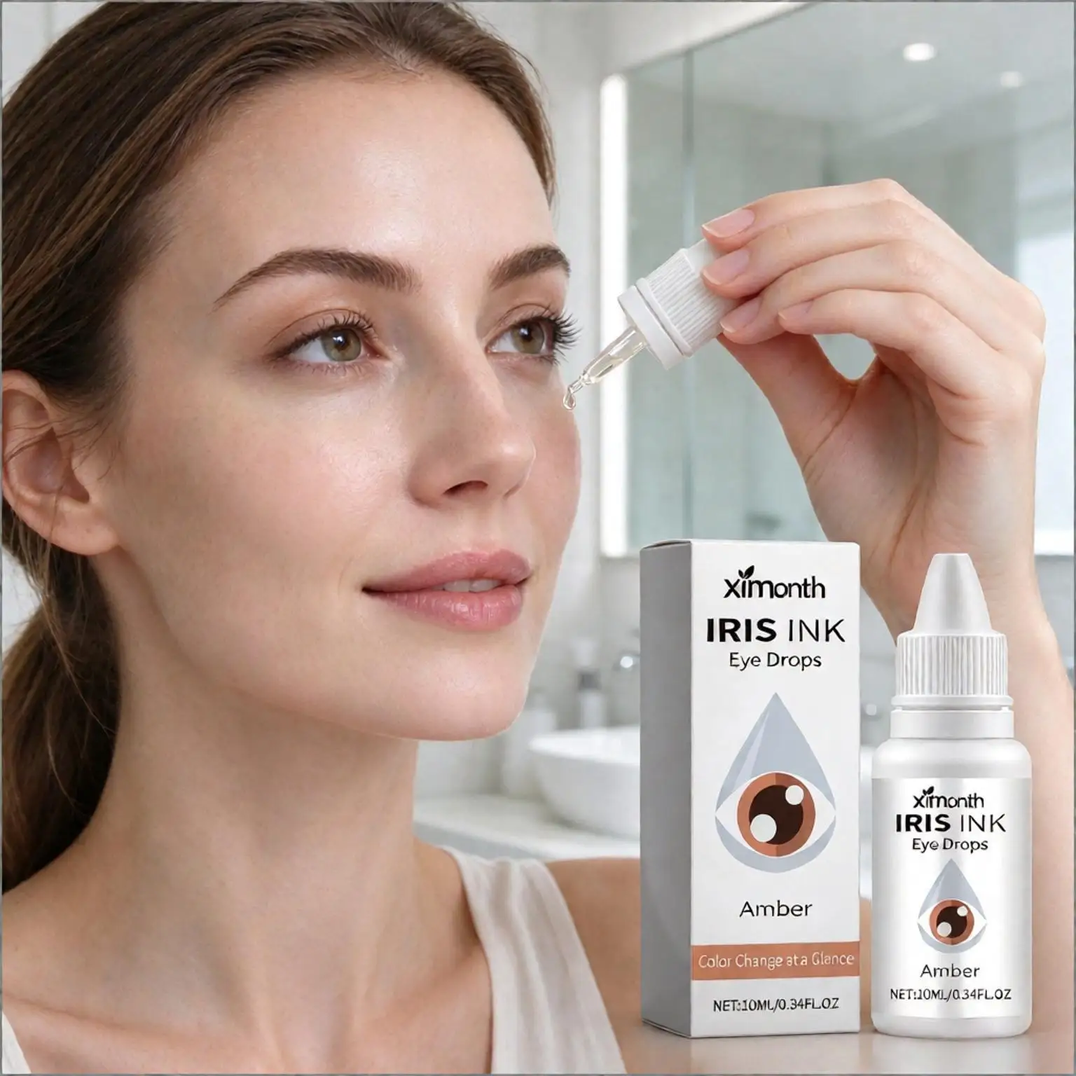 Ximonth Eye Soothing Liquid Relieve Eye Fatigue Dryness Improve Blurred Vision Moisturizing Temporary Eye Color Enhancing Drops