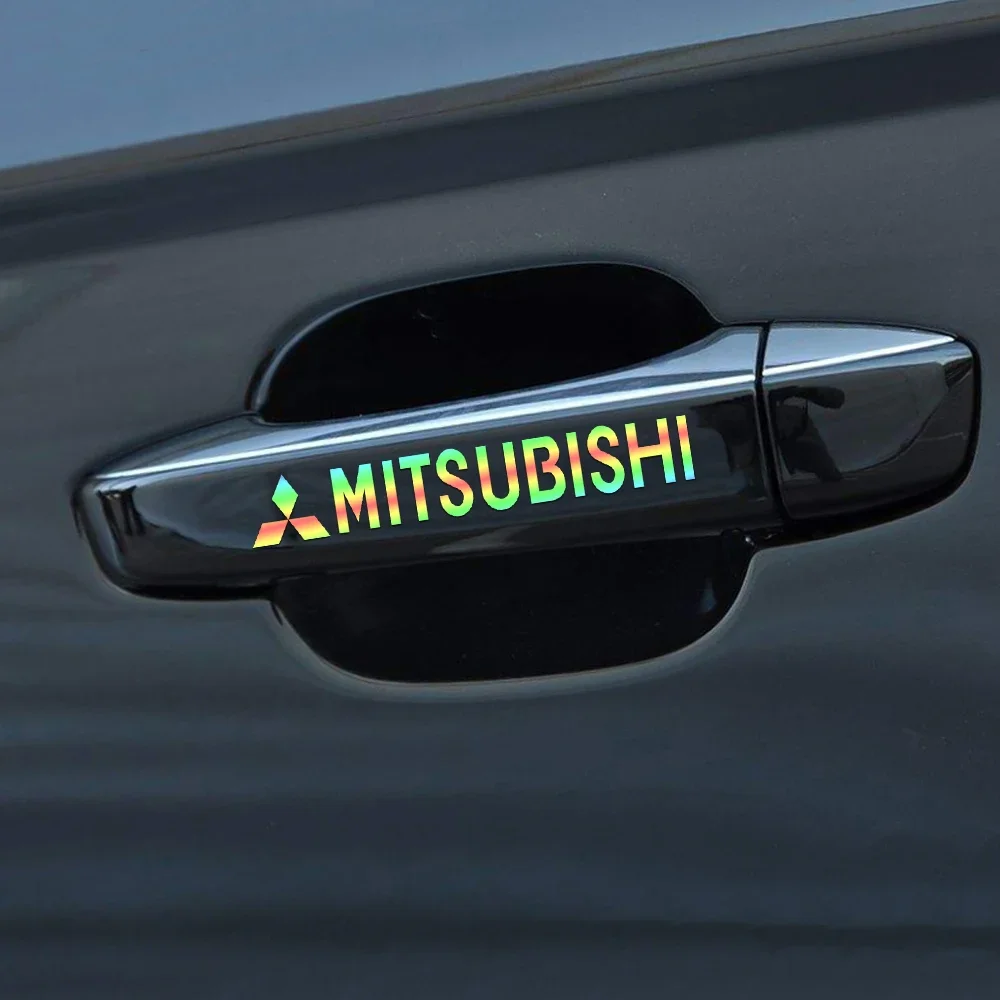 

Universal Car Body Side Mirror Door Handle Styling Stickers for Mitsubishi Triton L200 Pajero Sport Exterior Decals