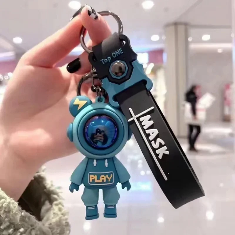 New Fashionable And Exquisite Bear Astronaut Keychain Cute Doll Pendant Bag Pendant For Couples Jewelry Accessories Gifts