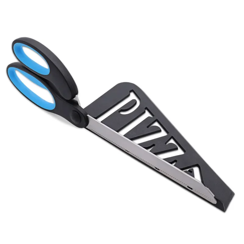 Pizza Schere Messer Pizza Schneiden Werkzeug Edelstahl Pizza Cutter Slicer Backen Werkzeug Multifunktional Mit Abnehmbarem Spachtel – Detail 7