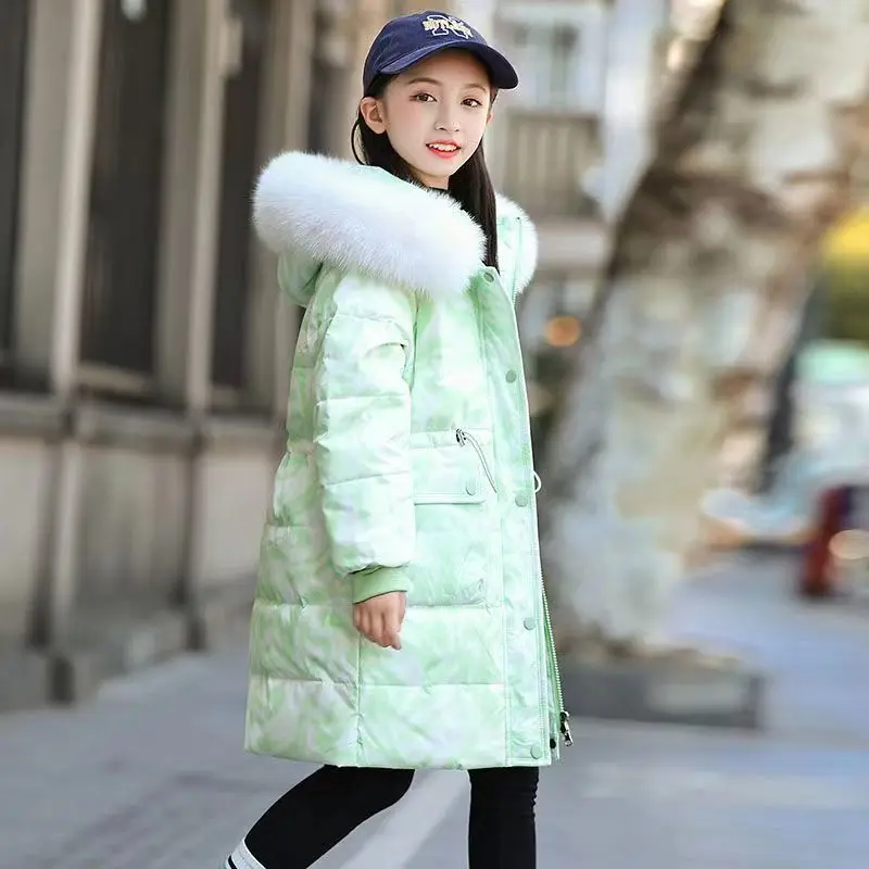 Children's Down Cotton Coat 2024 Girl Fashion Kids Jackets for Girls Winter for Girls Teen Clothes Girls 5 7 9 10 12 13 14 Years