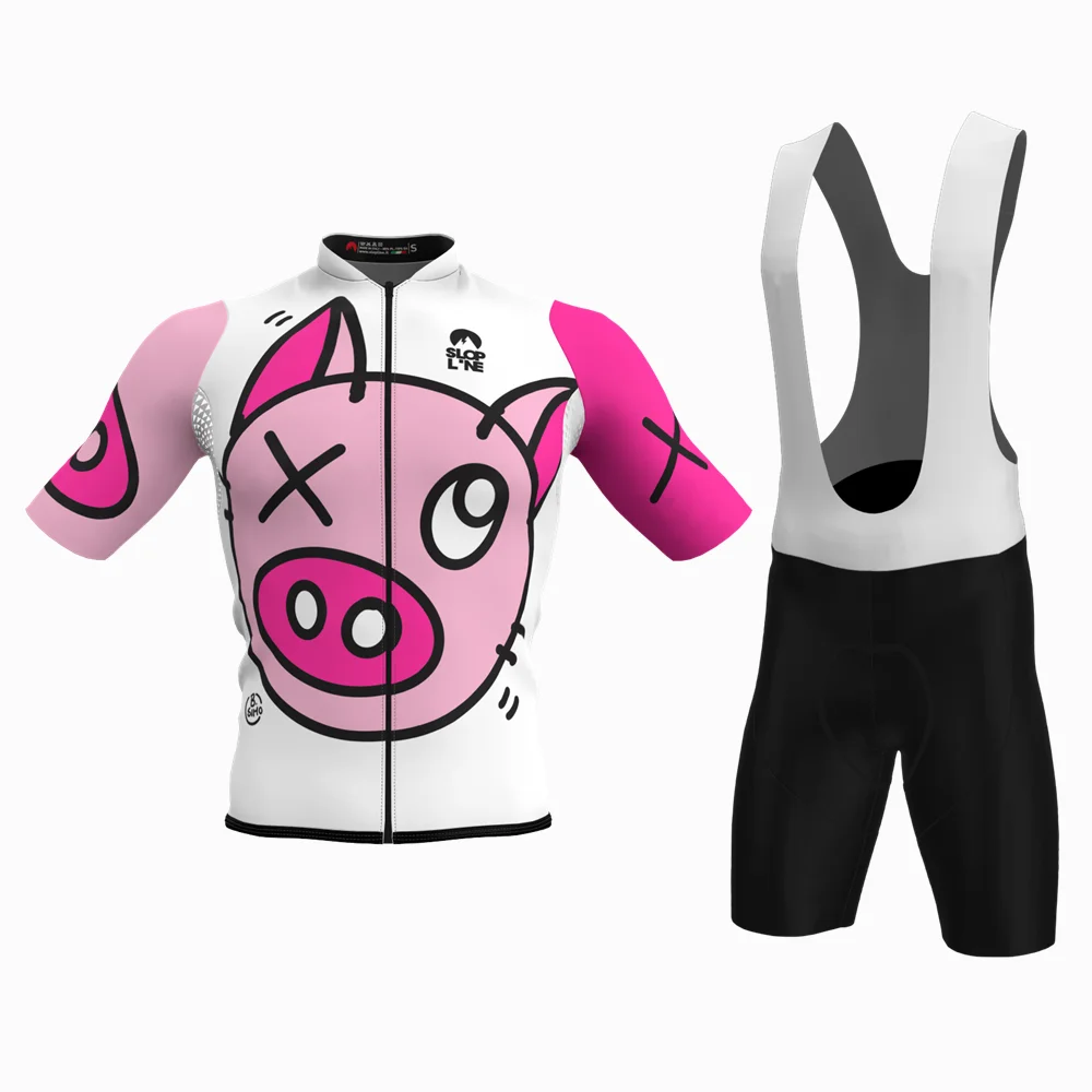 

Slopline 2022 NEW pro team cycling jersey set high quality bib shorts summer road bike bicycle clothes mtb ropa ciclismo hombre