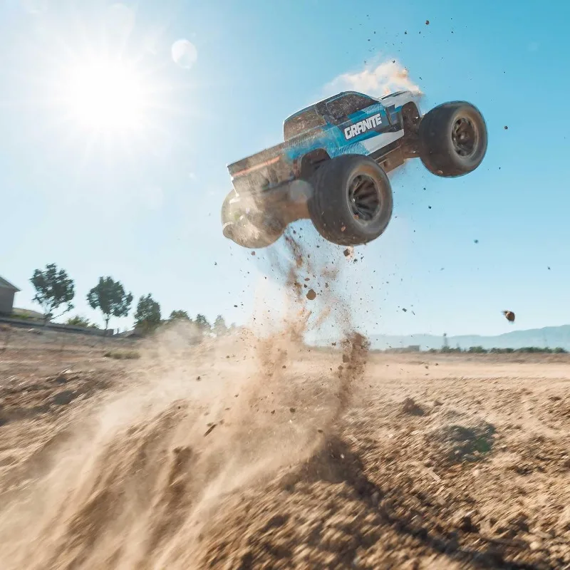 HOME.RC Truck 1/10 Granito 4X4 223S BLX BRUSHLESS Monster Truck RTR con DSC, Azul, ARA4302V4T1