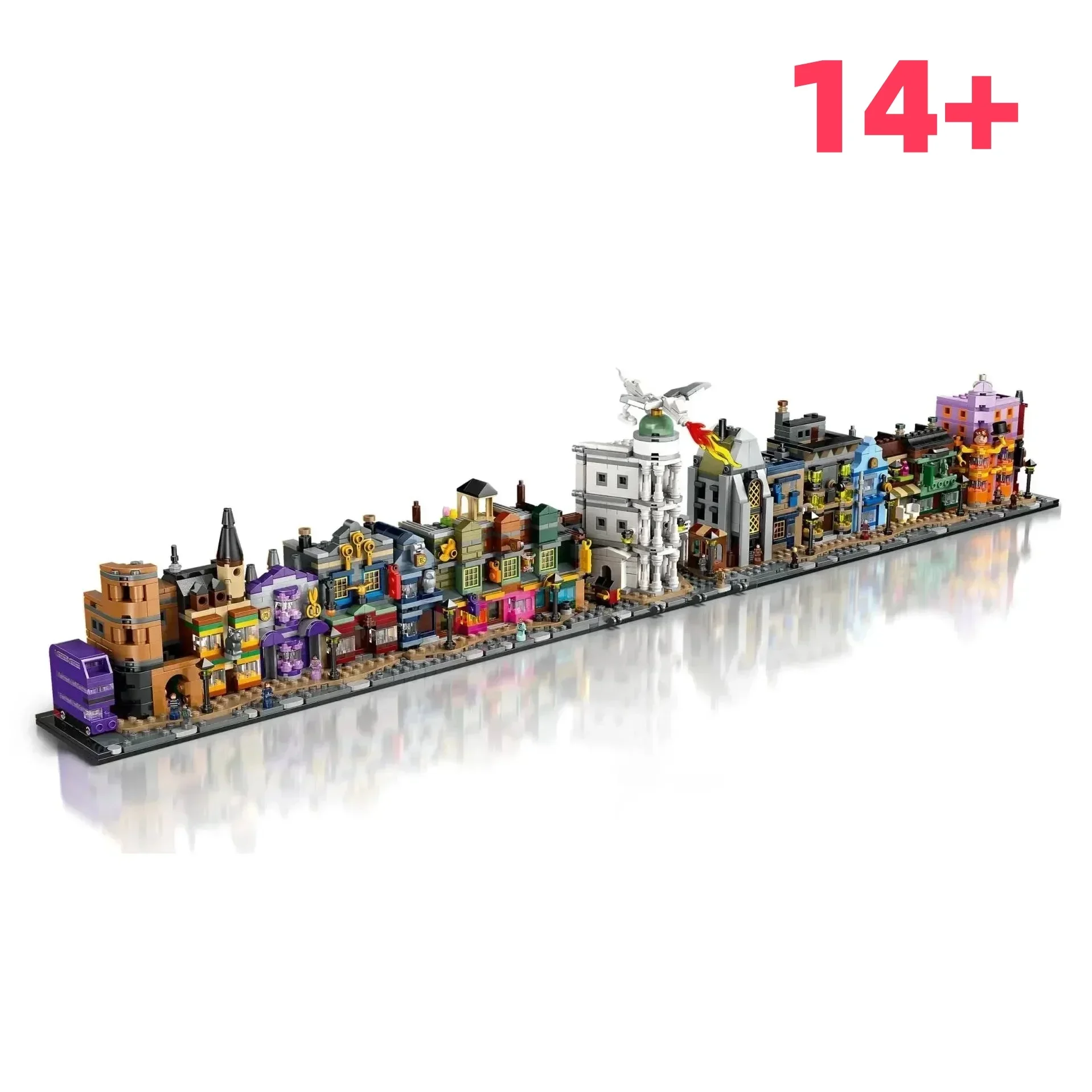 2025 نموذج بناء متجر زقاق الكلاسيكي الجديد FIT 76444 مجموعة عرض الشارع هدايا عيد الميلاد وأعياد الميلاد ديكور المنزل