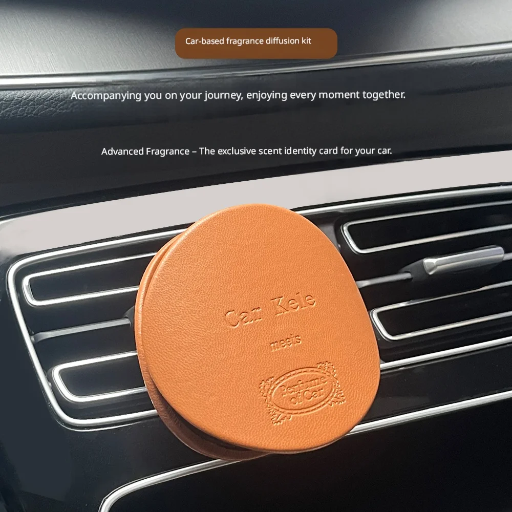 Car KELE Vent Perfume Diffuser Leather Air Freshener for Car Interior Long Lasting Fragrance Scented Aromatherapy Auto Parts