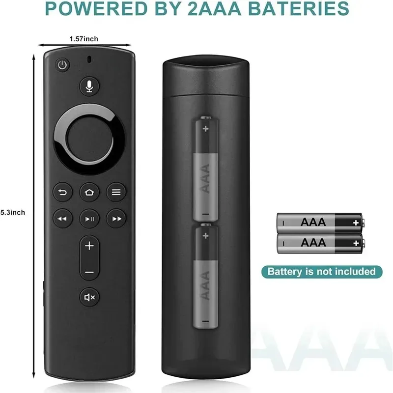 Replacement Voice Remote Control (2nd GEN) L5B83H with Power and Volume Control Fit for 2nd Gen Fire TV Cube and Fire TV Stick