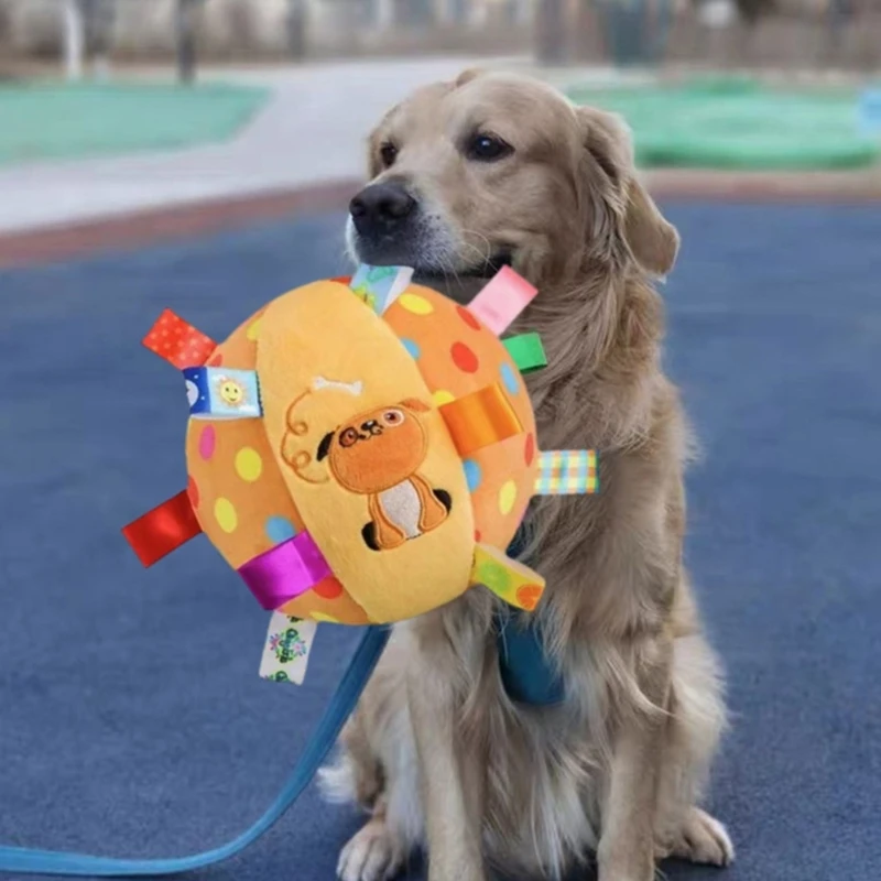 สุนัข Chew ของเล่น Squeaker Tug-of-war ดึงและดึง-การฝึกอบรมของเล่นสำหรับสุนัขขนาดกลางขนาดเล็ก Bouncing-Drop Shipping