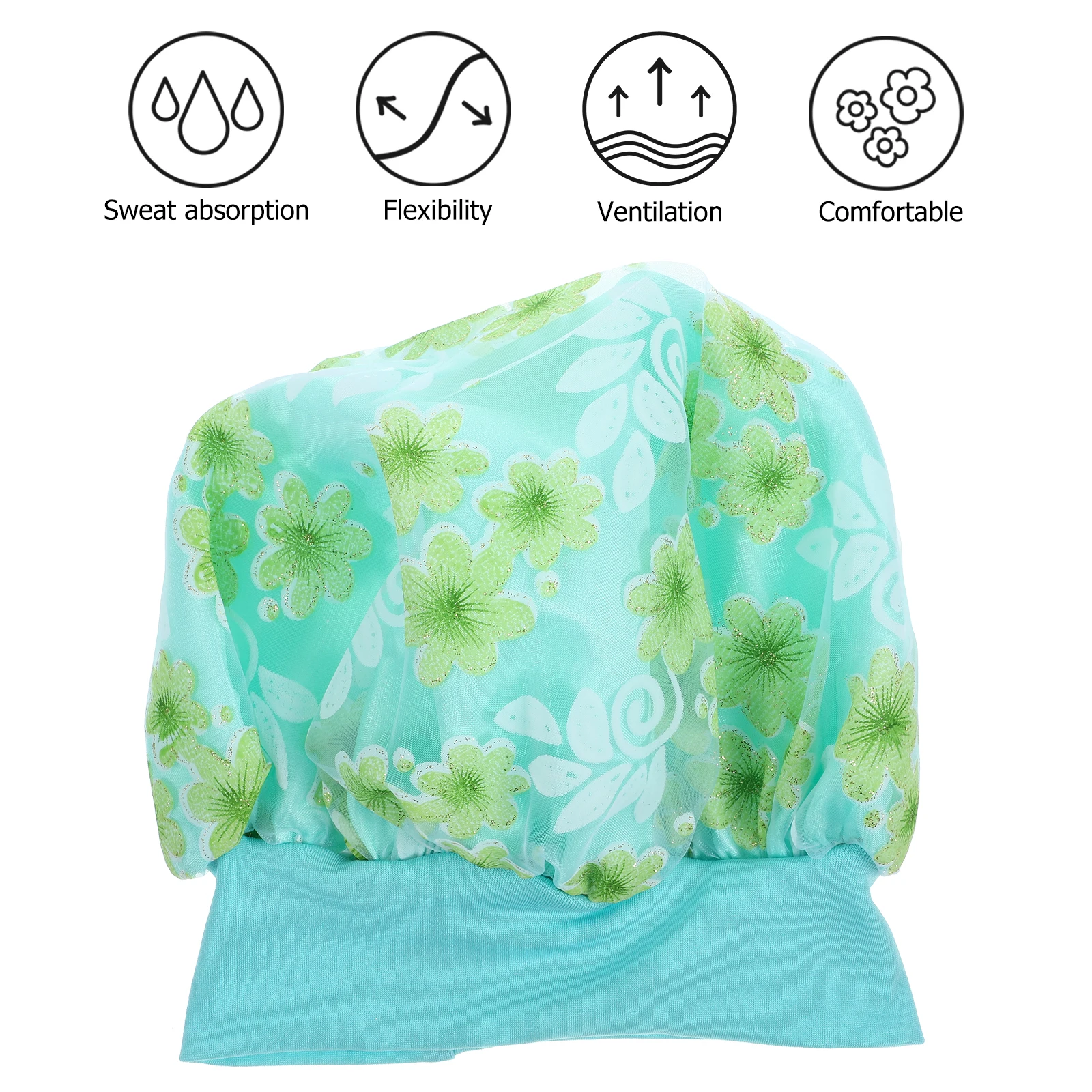 

Satin Hair Cover for Sleeping Adjustable Bonnet Elastic Hat Double Layer Curly Fabric Miss
