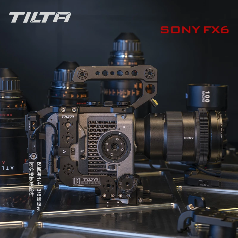 TILTA  FX6 cage ES-T20-C-V Camera Cage Rig Advanced Kit for Sony FX6 V-Mount Top Handle